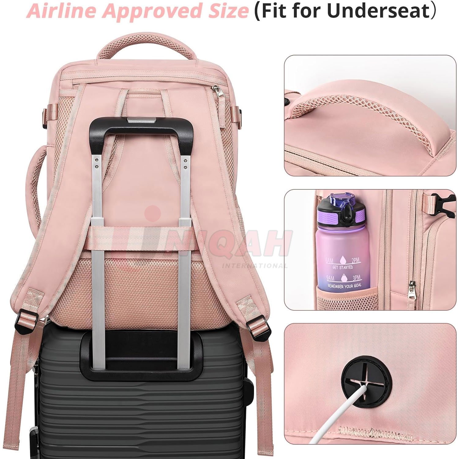 Travel Laptop Backpack, Backpack Women Airline Approved Waterproof College Backpack Business Work Casual Bag