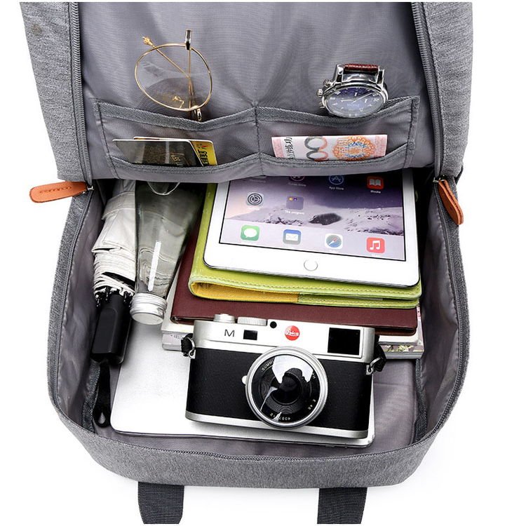 Latest Oxford Business Travel Backpack Practical Unisex Laptop Backpack Anti-theft Waterproof Multifunctional USB Nylon Lining