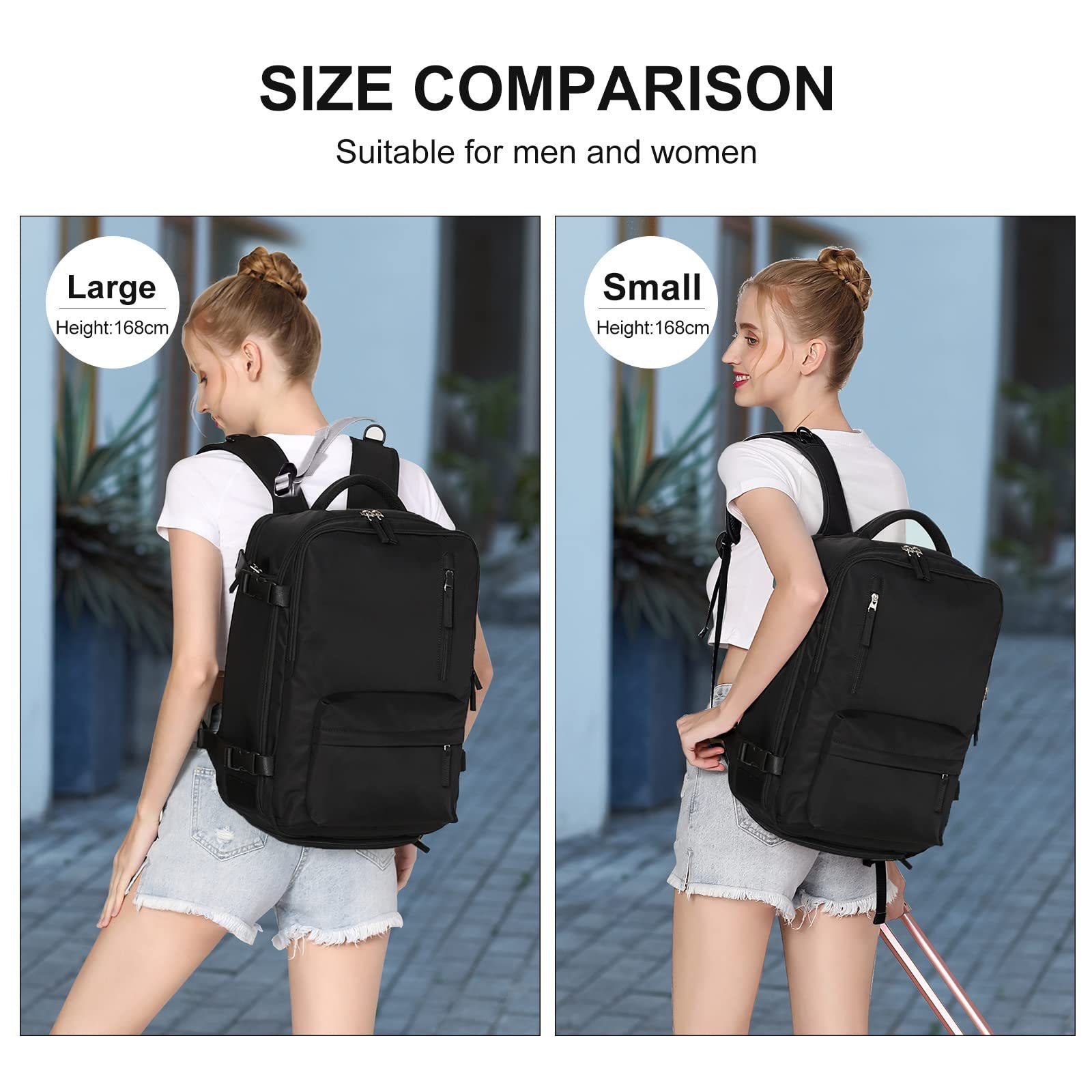 Large Capacity Airplane Friendly Travel Backpack Airline Approved Carry on Backpack Waterproof Business Laptop Daypack