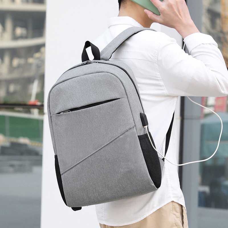 Promotional Custom Logo Waterproof Business Travel Backpack Men Leisure Laptop Backpack Bag School Backpack With Usb Charging