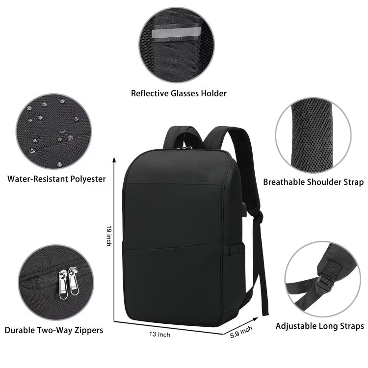 2023 factory wholesale business waterproof laptop bags supplier school travel women men smart backpack