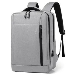 2024 Marksman Laptop Backpack Men's Leisure Travel Backpack Simple Design Backpack Bag with USB Charging Port Bag Men