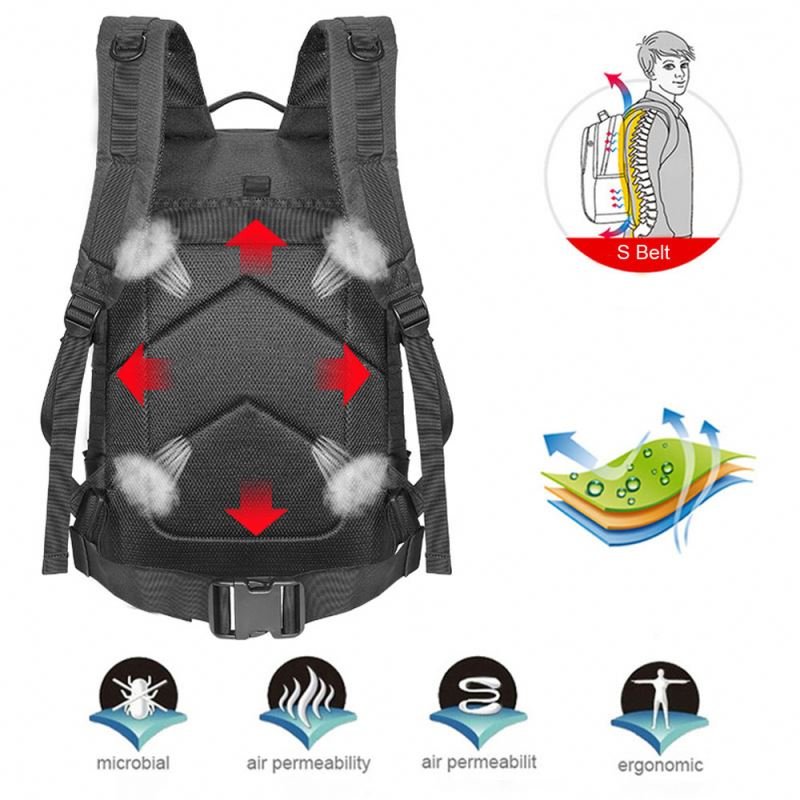 Free Sample 511 40L Big Capacity 900D Hiking Camping Backpack Outdoor Trekking Daypack Waterproof Medic