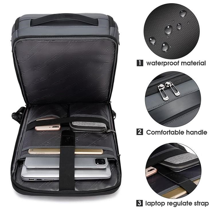 Business Smart Backpack Waterproof fit 15.6 Inch Laptop Backpack with USB Charging Port for Travel Office