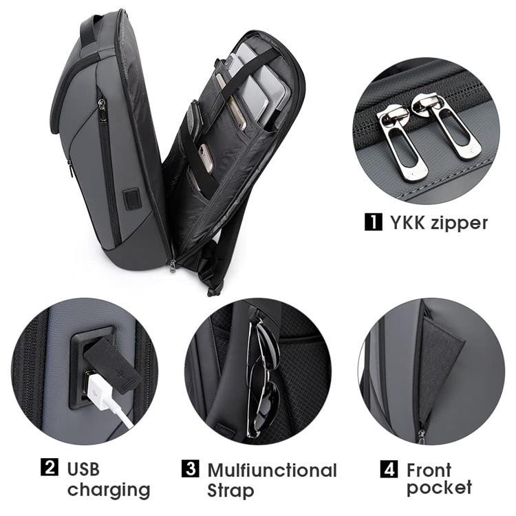 Business Smart Backpack Waterproof fit 15.6 Inch Laptop Backpack with USB Charging Port for Travel Office