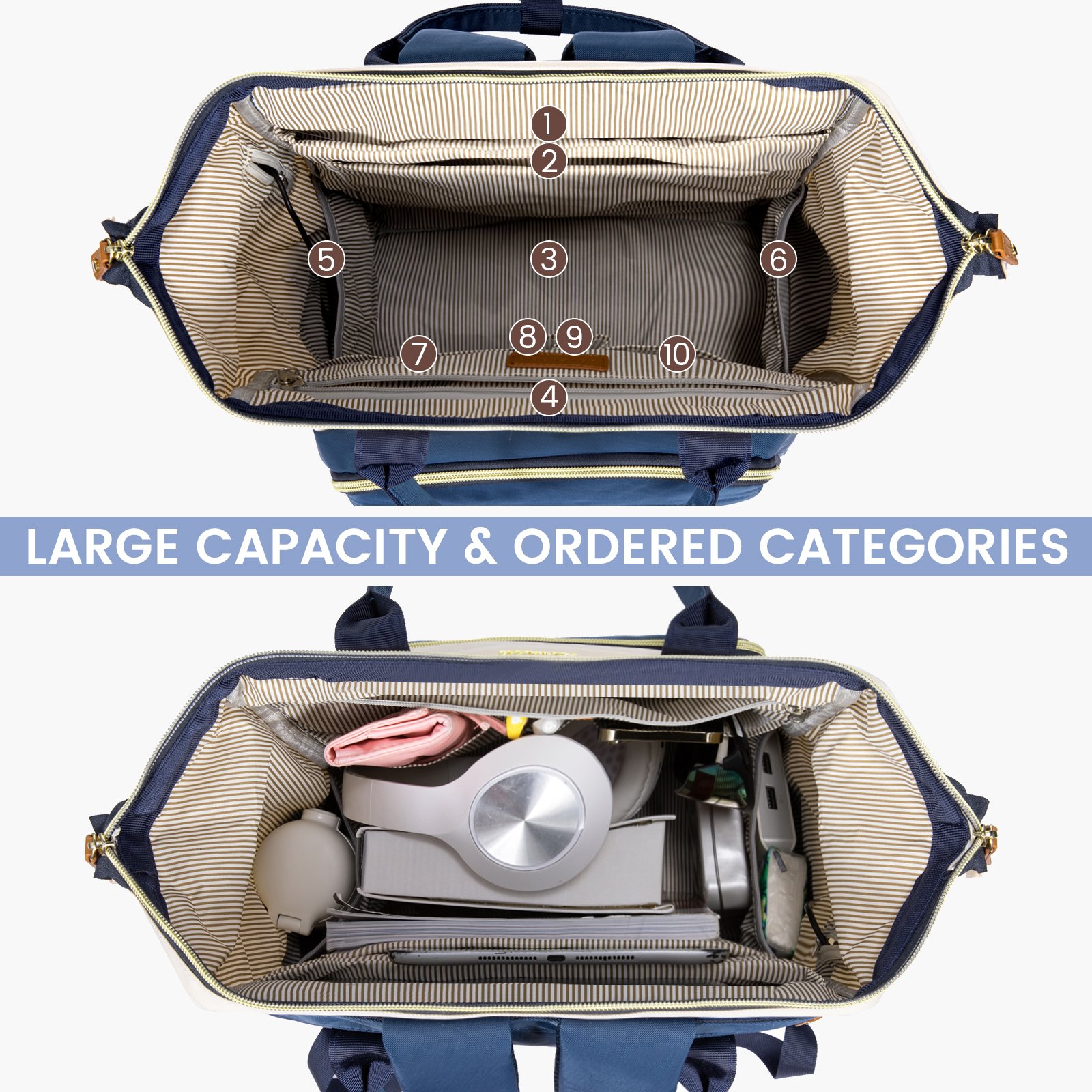 LOVEVOOK 15.6 17 In Large Work Business Travel Backpack Purse with USB Waterproof Cute School Bags Laptop Backpack for Women Men