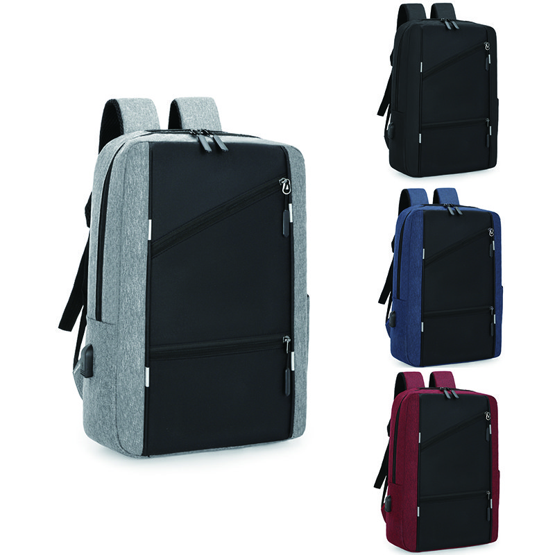 wholesale 2023 new polyester fiber usb smart business travel laptop backpack with security lock