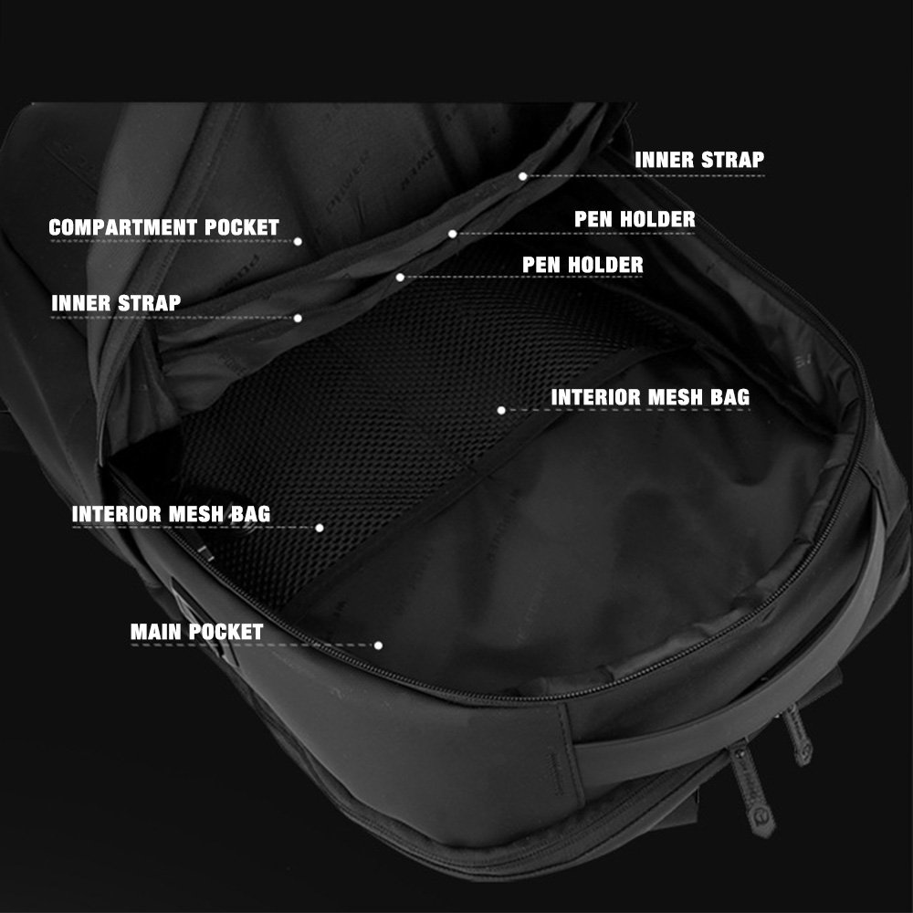 High Quality Business Bag Laptop Backpack with USB Charging Port for Daily Life Travel Student