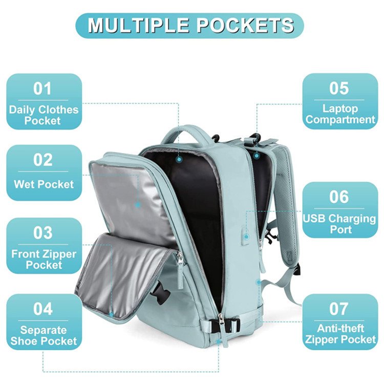 Top sell Large Travel Backpack Carry On Backpack Hiking Backpack Waterproof Outdoor Sporting Rucksack