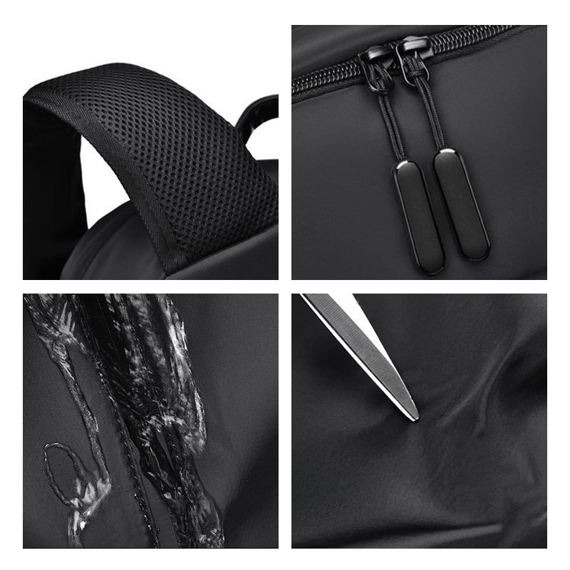 Large Capacity Ultra Light Multi-Functional Reflective Nylon Laptop Backpack Waterproof College Student Bag