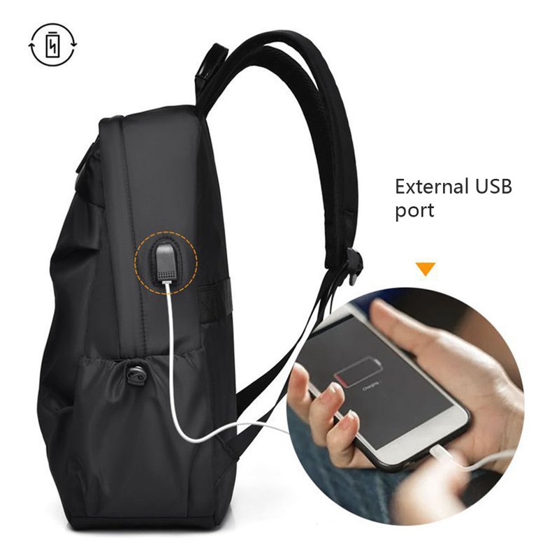 Large Capacity Ultra Light Multi-Functional Reflective Nylon Laptop Backpack Waterproof College Student Bag
