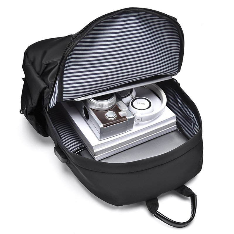 Large Capacity Ultra Light Multi-Functional Reflective Nylon Laptop Backpack Waterproof College Student Bag
