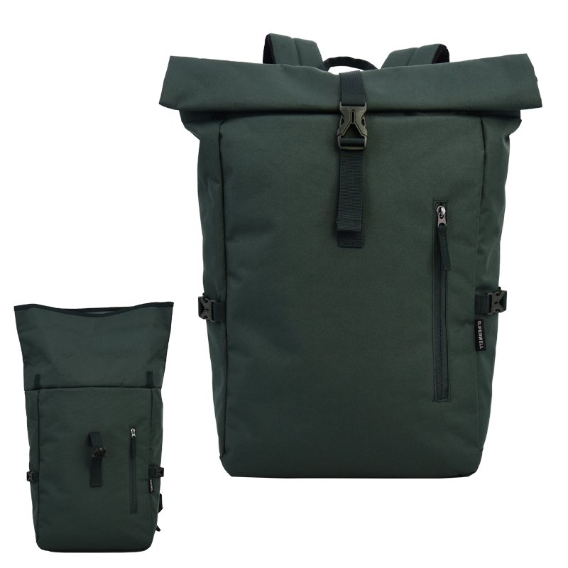Roll Top Business Shoulder School Bags Outdoor Man Travel Backpack Office Computer Bag Laptop Backpack