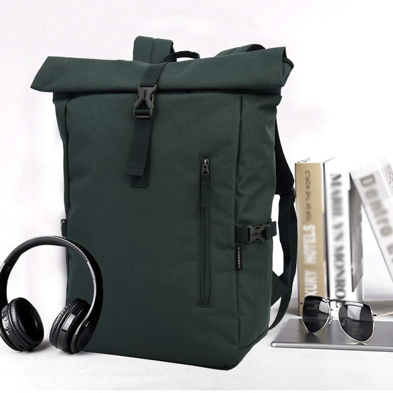 Roll Top Business Shoulder School Bags Outdoor Man Travel Backpack Office Computer Bag Laptop Backpack