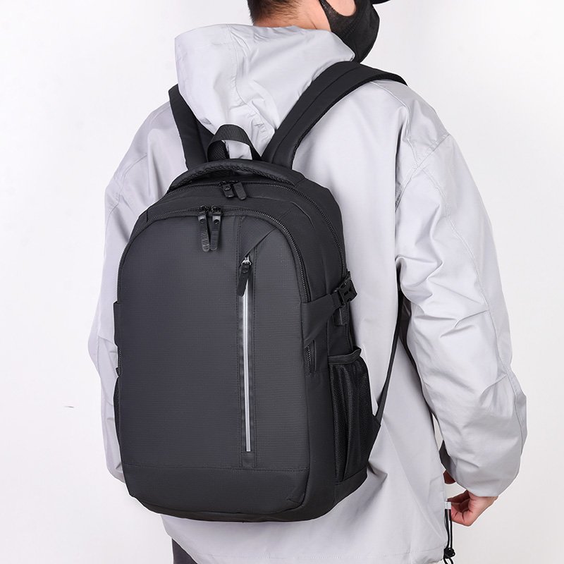 Custom OEM outdoor travel school student bags New Man Business Waterproof Leather laptop Backpack with usb