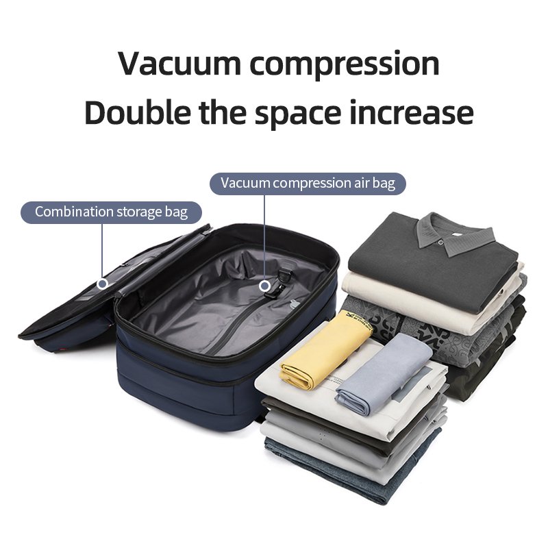 Built-In Compression Storage Vacuum Travel Bag for Laptop Backpacks for Suitcase Luggage Travel