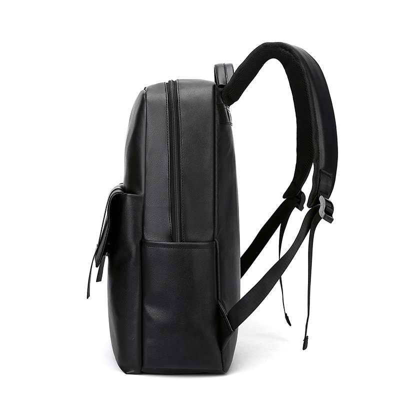 High quality 15.6 inch business computer bag custom men Waterproof pu Travel teenager Laptop Backpack