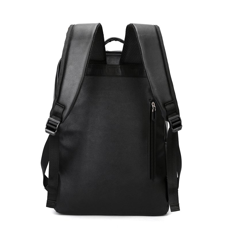 High quality 15.6 inch business computer bag custom men Waterproof pu Travel teenager Laptop Backpack
