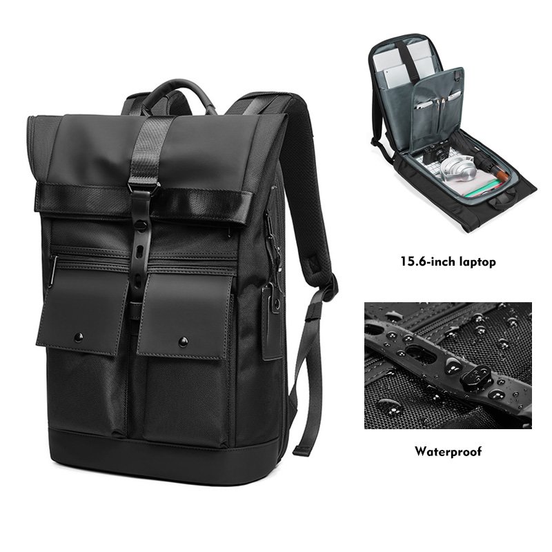 New arrival Factory hot sell new black backpack bag business bagpack men travel waterproof smart laptop backpack