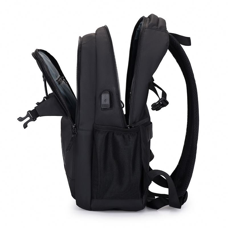 New Laptop Backpack Custom OEM Business Waterproof Leather outdoor laptop backpacks school student bags with usb daily life