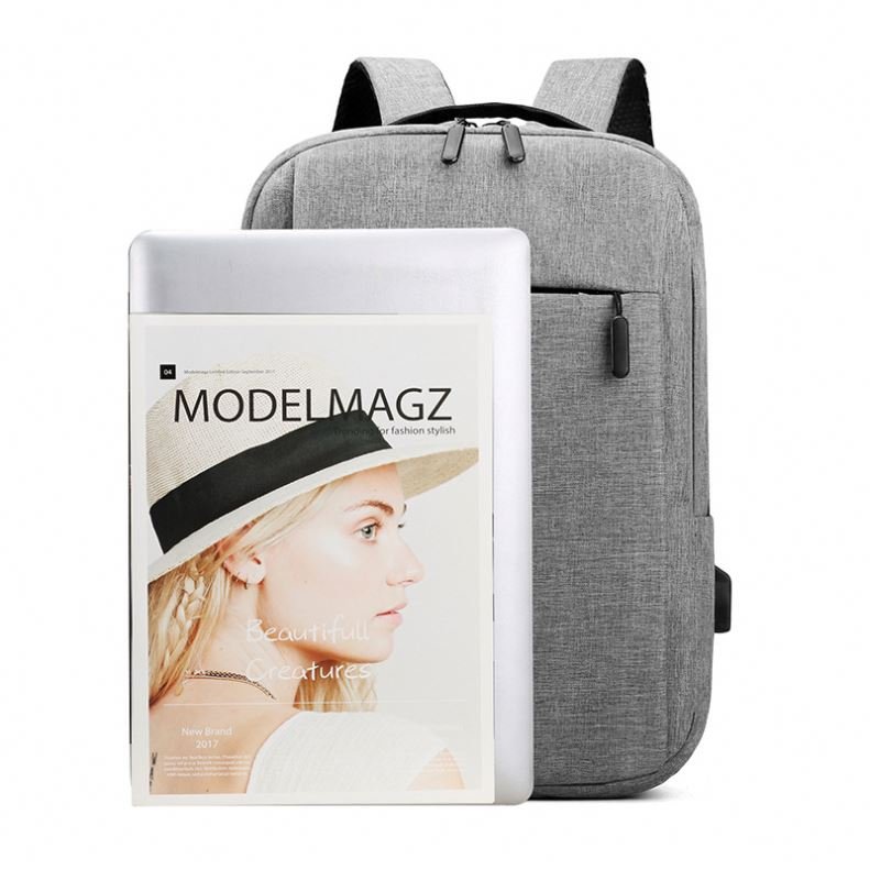 Custom Logo Fashion Travel Student Schoolbag Men's Large Capacity Business Backpack With USB Computer Laptop Backpacks