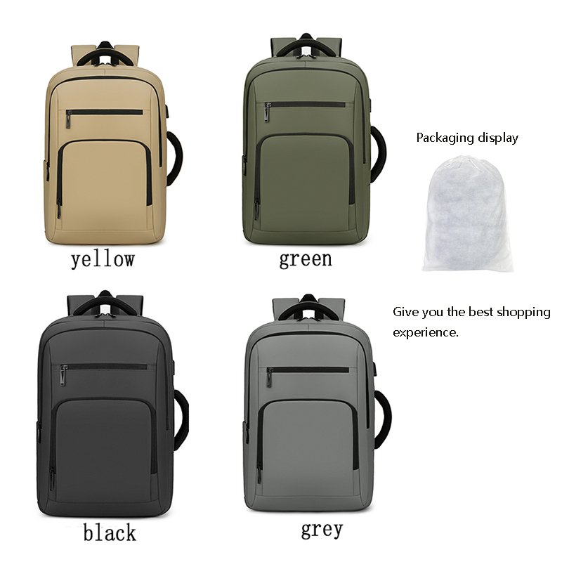 Custom waterproof travel men's backpacks anti-theft school laptop backpack with USB business bags with logo