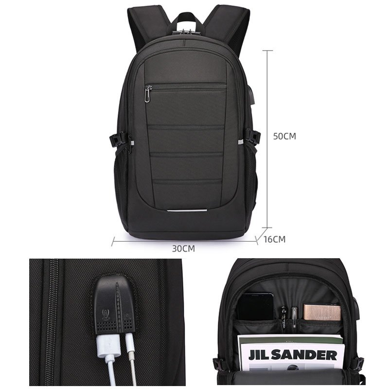 Anti-Theft Business Laptop Backpack Waterproof Travel Backpack with USB charging port for men
