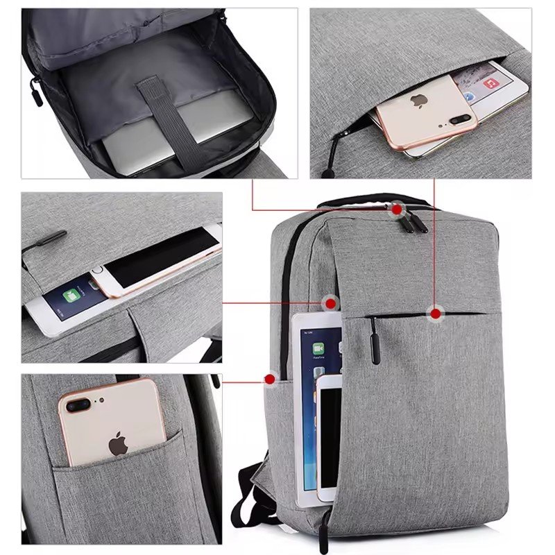17 Inch Water-Repellent Travel Laptop Backpack, Business Anti Theft Slim Sturdy College Laptops Backpack With USB Charging Port