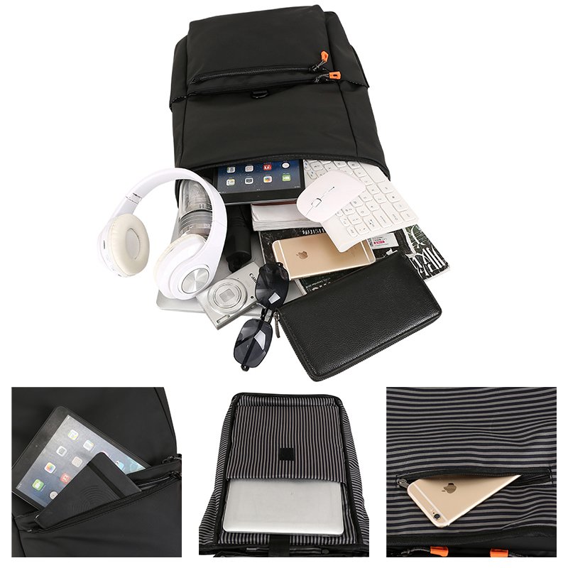 2023 Newly design custom logo coated oxford laptop knapsack waterproof backpack for business