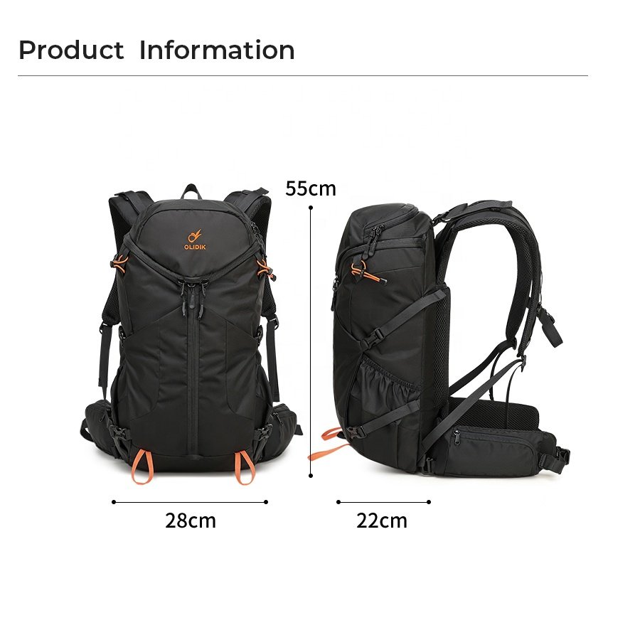 Outdoor Hiking Backpack 40L Lightweight Waterproof Travel Bag for Cycling School Large Capacity Laptop Compatible