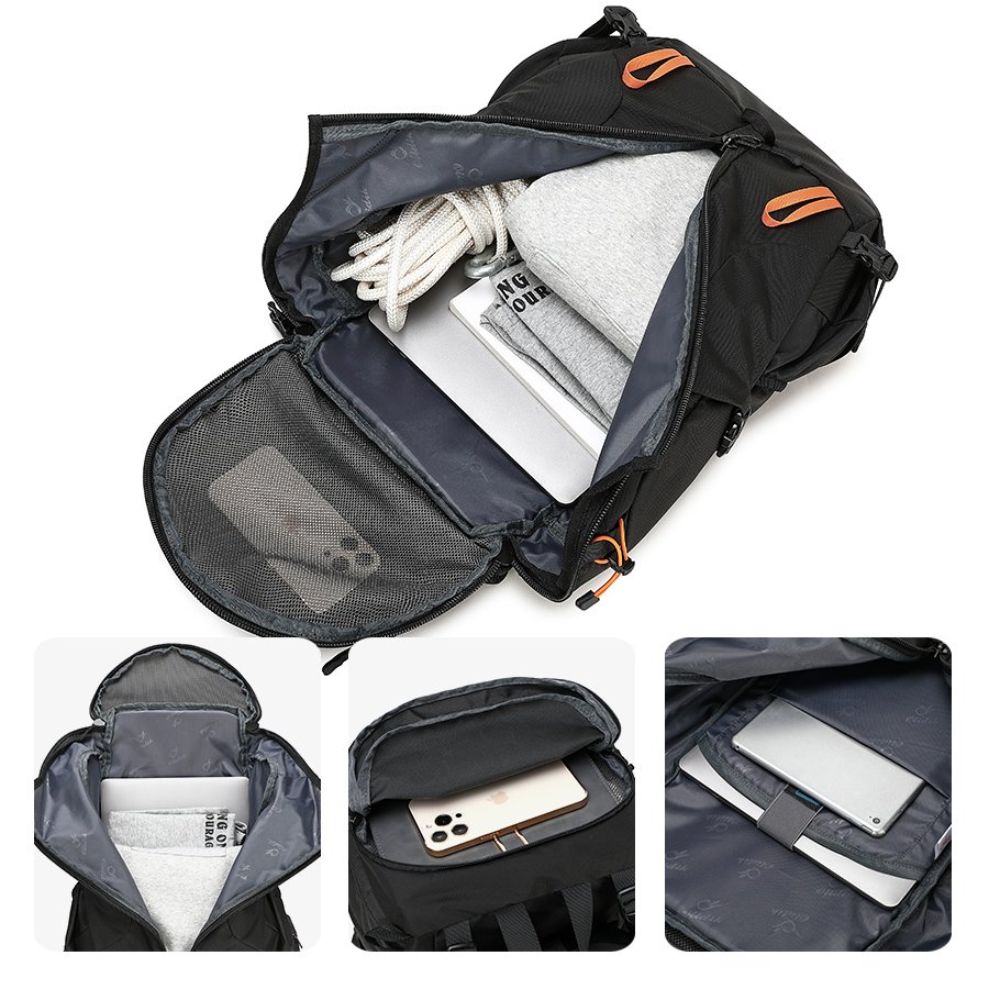 Outdoor Hiking Backpack 40L Lightweight Waterproof Travel Bag for Cycling School Large Capacity Laptop Compatible