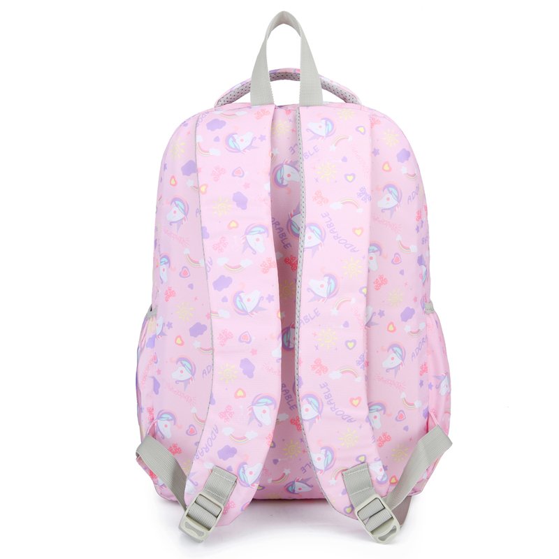 Fashion Printing Middle College School Bags Girls Student Laptop Backpack Lining Zipper Strap Outdoor Leisure Sports Nylon Cute