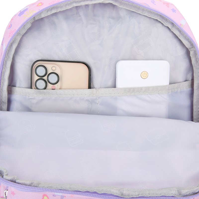 Fashion Printing Middle College School Bags Girls Student Laptop Backpack Lining Zipper Strap Outdoor Leisure Sports Nylon Cute