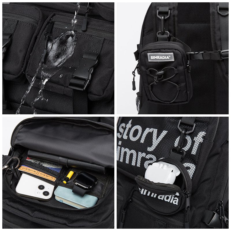 Simradia Large Capacity Gym Outdoor Travel Bags For Men Laptop Backpack Climbing Camping Travel Backpack