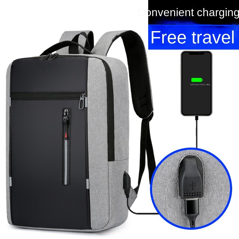 Custom Logo Anti-Theft Oxford Laptop Backpack for Men Unisex Business Fashion with USB & Zipper Closure Waterproof-Promotional