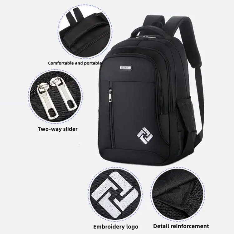 Fashion ultra-light backpack men's with USB computer backpack large capacity travel high school students schoolbag