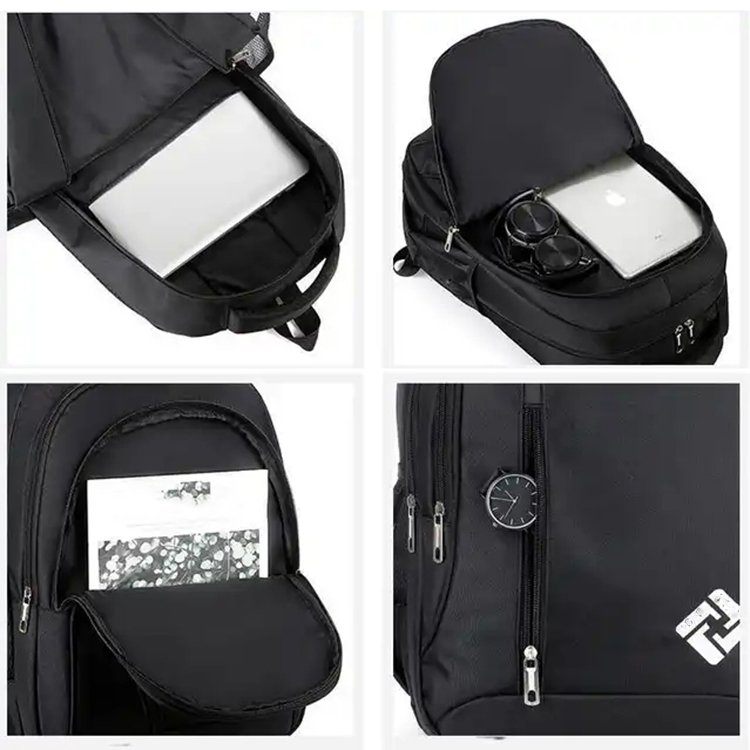 Fashion ultra-light backpack men's with USB computer backpack large capacity travel high school students schoolbag