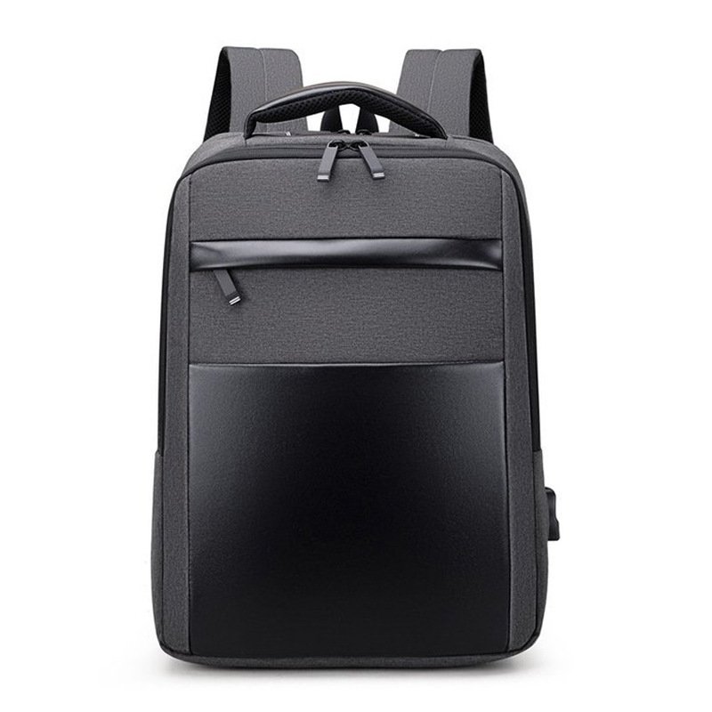 Custom Logo Computer Backpack Man Large Capacity Oxford Fabric Waterproof Business Travel Laptop Backpack With USB Charging