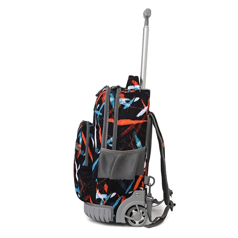 Rolling Backpack 18 inch Wheeled Laptop Backpack School College Student Travel Trip Boys and Girls School Trolley Bag