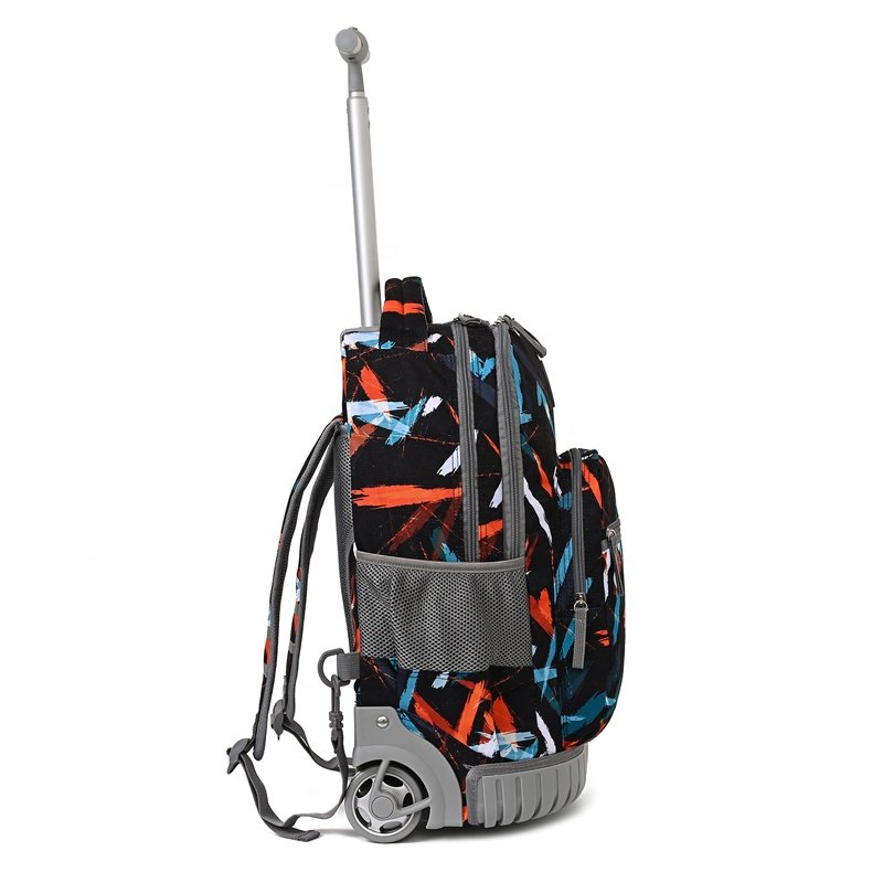 Rolling Backpack 18 inch Wheeled Laptop Backpack School College Student Travel Trip Boys and Girls School Trolley Bag