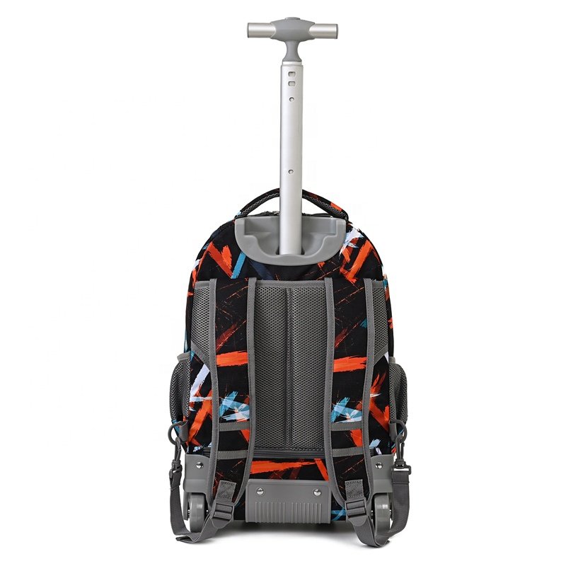 Rolling Backpack 18 inch Wheeled Laptop Backpack School College Student Travel Trip Boys and Girls School Trolley Bag
