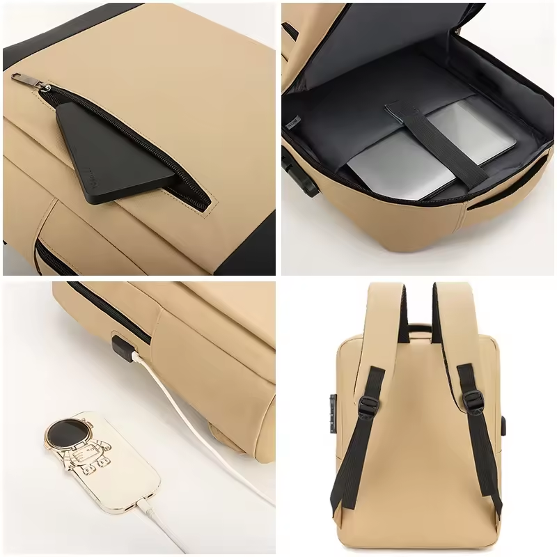 New Design Wholesale Leisure Waterproof Business Travel Back Pack Password lock School Back Laptop Backpack