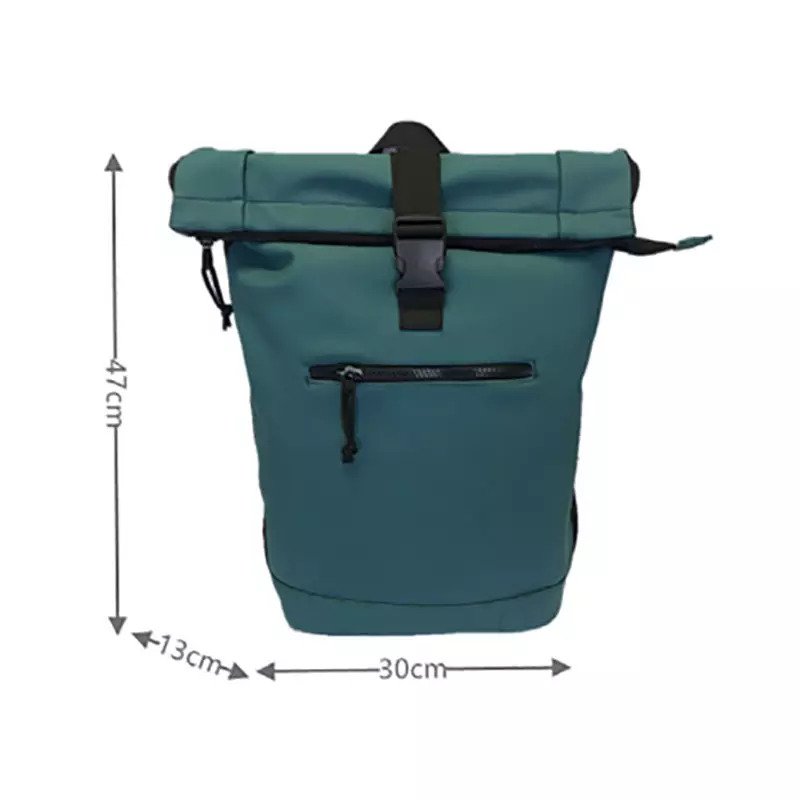 Rolltop backpack waterproof Leisure Laptop College School RPET Rolled top Backpacks Bag