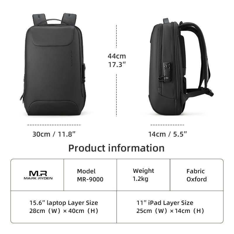 Mark Ryden bags for laptop Laptop Backpacks travel lightweight waterproof casual daily college back pack for men MR9000