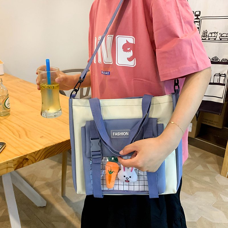 5 Pcs/Set Women Laptop Backpack Canvas School Bags For Teenage Girls Kawaii College Student Kids Book Bag Rucksack