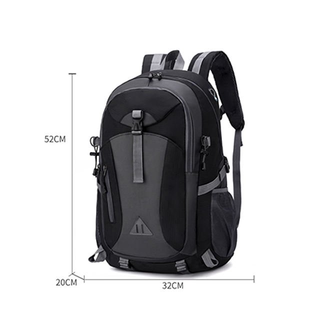 Custom College Laptop Backpack with USB Port Unisex Nylon School Bag Black with Polyester Lining Men's & Women's Use Custom Logo