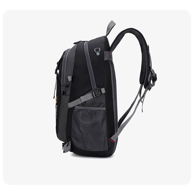 Custom College Laptop Backpack with USB Port Unisex Nylon School Bag Black with Polyester Lining Men's & Women's Use Custom Logo