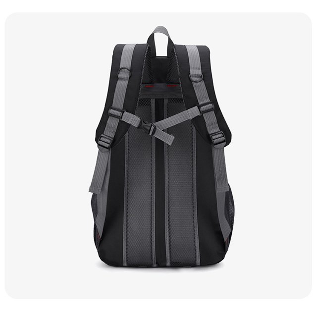 Custom College Laptop Backpack with USB Port Unisex Nylon School Bag Black with Polyester Lining Men's & Women's Use Custom Logo