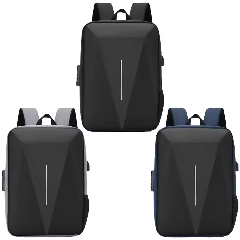 2024 Custom Logo Waterproof Business Computer Laptop Bag for Men Usb Charging Laptop Backpack