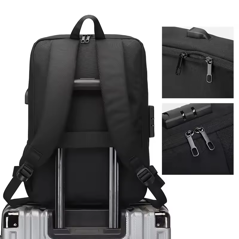2024 Custom Logo Waterproof Business Computer Laptop Bag for Men Usb Charging Laptop Backpack